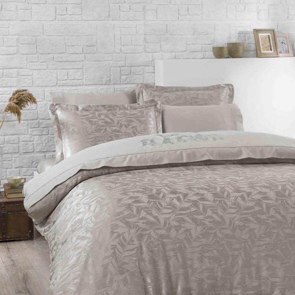 Комплект постельного белья Tivolyo home  LEAFY BROIDERY
